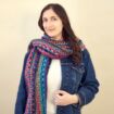 Granny and Linen Stitch Scarf Estelle50 - Granny and Linen Stitch Scarf